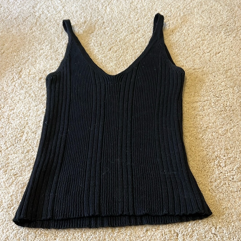 Anthropologie knit ribbed tank, stretch